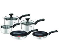 Tefal Comfort Max Casseroles 14/16/18 cm + couvercles 16/18 cm, Poêles 20/24 cm, Induction, Revêtement antiadhésif sur (poêles), Inox haute qualité, Garantie 10 ans, Poignées thermo-isolées C972S544