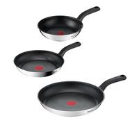Tefal Comfort Max, Lot de 3 pièces, Garantie de 10 ans, Acier inoxydable de qualité supérieure, Revêtement antiadhésif, G7263S04