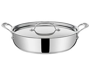Tefal Cooks Jamie Oliver Poêle peu profonde en acier inoxydable 30 cm