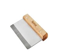 Tefal - Coupe-Pâte pour Pizza Manche en Bois Accessoire Cuisine XA404000 | Divise la pâte en portions égales pour une cuisson homogène - Outil robuste en inox pour la cuisine et la boulangerie
