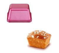 Tefal Creabake 3 moules à mini-cakes, Rose, 8,3 x 6,5 cm