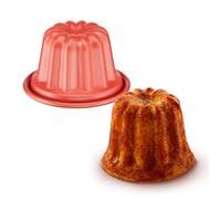 Tefal Creabake Diy - Ensemble De 3 Moules À Cannelés 7,4 Cm, Revêtement Antiadhésif, Empilables Et Interchangeables, Compatible Cake Factory - J3059004