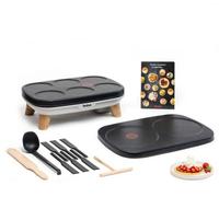 Tefal Crêpière Gourmet PY900D12 – 1100 W, 2 plaques antiadhésives amovibles, spatules incluses