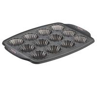 Tefal Crispybake Moule 12 mini tartelettes, 100% Silicone haute qualité, Résistance, Cuisson parfaite, Noir, 29x21 cm J4171414