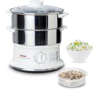 Tefal VC1451 cuiseur vapeur 2 Nombre de paniers Pose libre 900 W Blanc, Acier inoxydable