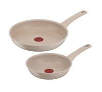 Tefal Delight, Lot de 2 pièces, Poêles 20/26 cm, Revêtement antiadhésif, Indicateur de chaleur, Corps en aluminium 100% recyclé, G2939043
