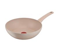 Tefal Delight Poêle wok 28 cm, Revêtement antiadhésif sûr, Indicateur de température, Corps aluminium 100% recyclé, Tous feux, Fabriqué en France G2931902