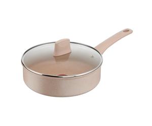 Tefal Delight Sauteuse 24 cm, Revêtement antiadhésif sûr, Indicateur de température, Corps aluminium 100% recyclé, Tous feux, Couvercle en verre, Fabriqué en France G2933202