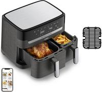 Tefal Dual Easy Fry & Grill EY905B Double 8,3 l Autonome 2700 W Friteuse à air chaud Gris (EY905B)