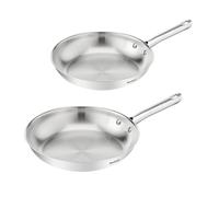 Tefal Duetto On, Batterie de 2poêles 24/28cm, Inox de qualité supérieure, Garantie de 10ans, Résultats croustillants, B866S234