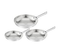 Tefal Duetto On, Batterie de 3poêles 20/24/28cm, Inox de qualité supérieure, Garantie de 10ans, Résultats croustillants, B866S334