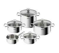 Tefal Duetto On, Batterie de cuisine 9 pièces, Casserole 16 cm, Faitouts 18/20/24 cm + couvercles, Pasta Pot 22 cm + couvercle