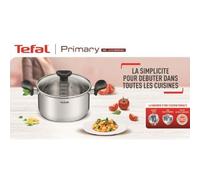 Tefal E3082904 Primary Casserole Inox 18 Cm / 2.1 L / Compatible Induction