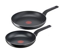 Tefal Poêles Easy Cook & Clean B5559033 – Lot de 2 (20/28 cm), Antiadhésif, Thermo-Signal
