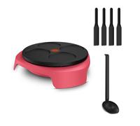 Tefal Easy Crep'Party, Appareil à crêpes électrique, Plaque amovible 4 mini crêpes, Louche, 4 spatules, PY3207F0