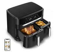 Tefal EY9428 Friteuse Sans Huile Double 11 L - 2 Compartiments de Cuisson - 7 Programmes