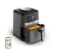 Tefal Easy Fry Silence EY551HE0 friteuse Unique 5 L Autonome Friteuse d'air chaud Noir, Gris, Acier inoxydable