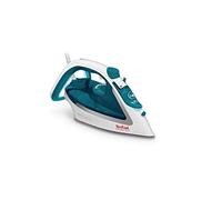 Tefal EasyGliss Plus FV5718 Iron Dry & Steam Iron Durilium Soleplate 2400 W Turquoise Blanc