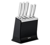 Tefal - EverSharp Set de 5 couteaux avec bloc affûteur intégré | Set de couteaux avec système d'aiguisage breveté - Lames en acier inoxydable - Affûtage automatique avant chaque usage