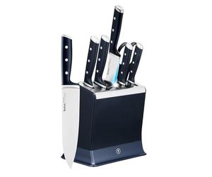 Tefal EverSharp, Set de couteaux 6pièces, Bloc de couteaux avec affuteurs intégrés, 5couteaux, Ciseaux, Tranchant durable, K297S744