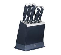 Tefal EverSharp, Set de couteaux 6pièces, Bloc de couteaux avec aiguiseurs intégrés, 5couteaux, Ciseaux, Tranchant durable, K297S744