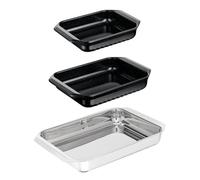 Tefal - Excellence Ceramic Lot de 3 plats à four en et céramique - Inox