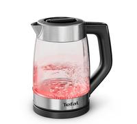 Tefal Express, Bouilloire en verre électrique, Réglages sur la poignée, 1,7 L, 5 niveaux de température, Suivi en temps réel, KO760DE0