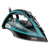 Tefal Fer à vapeur Ultimate Pure FV9844 | 3 200 W | Filtre Micro-Calc | Semelle Durilium Airglide Autoclean | Arrêt automatique | 0,35 litre | 31,6 x 15,1 x 16,3 cm | Noir/bleu