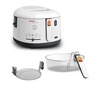Tefal Filtra One Friteuse classique, Filtration de l'huile, Température réglable, Revêtement antiadhésif, Blanche FF163111