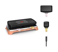 Tefal Food & Co, Raclette multifonctions intérieur et extérieur, Cuissons polyvalentes, Tapas, Snack, Raclette, Poêlons classiques et XL, 8 personnes, RE650J10