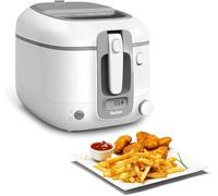 Tefal FR3141 Super Uno Friteuse | Boîtier thermique | Capacité jusqu'à 1,2 kg | Minuterie numérique | Cartouche filtrante anti-odeurs | Récipient intérieur amovible et antiadhésif | Blanc/gris