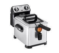 Tefal fr5101 Friteuse Filtra Pro Inox and Design, minuterie, isolé contre la chaleur, clean-oil-system, 2300 W, acier inoxydable/noir