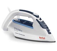 Tefal fv4970 Smart Protect Fer à Repasser Vapeur Anticalcaire longue durée, extra vapeur Pressing 150 g/min, arrêt automatique, bleu/blanc
