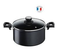 Tefal Faitout Unlimited G2554602 24 cm (5 L) – Antiadhésif, Induction, Couvercle verre