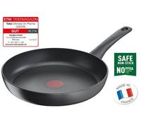 Tefal Ultimate On Poêle, Tous feux + induction, Nettoyage facile, Haute performance, Revêtement antiadhésif, Thermo-Signal, Cuisson saine et parfaite, G26006AZ, Noir, Poêle 28 cm