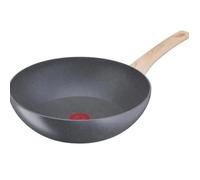 TEFAL G2661902 NATURAL FORCE Poêle wok 28 cm, revêtement antiadhésif Mineralia+, tous feux dont induction