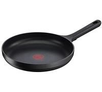 Tefal G61206 Trattoria Pro Poêle à frire, 28 cm, en fonte d'aluminium, revêtement antiadhésif sans danger, indicateur de température, convient à tous les types de feux, convient à l'induction, noire