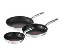 Tefal G732S334 Duetto+ Induction Inox Set 3 Poêles 20/24/28 cm Anti-adhésif NEUF