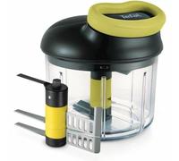 Tefal - Hachoir manuel 5 secondes 900 ml avec lames en acier inoxydable | Mixer - Hacher et préparer des purées onctueuses - Système rotatif breveté - Lames ultra-résistantes - Usage sans électricité