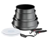 Tefal Ingenio Batterie de cuisine 10 p, Poêles, Casseroles, Induction, Revêtement antiadhésif résistant, Empilable, Compatible lave-vaisselle, Fabriqué en France, Daily Chef On L7619302