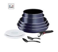 Tefal L1579102 Ingenio Easy Cook N Clean Batterie De Cuisine 10 Pieces, Anti Ashésif, Tous Feux Sauf Induction, Fabriqué En Fr