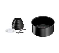 Tefal Ingenio Batterie de cuisine 11 p, Casseroles, Poêles, Wok, Poignée amovible, Induction & Ingenio Casserole 18 cm, Induction, Revêtement antiadhésif, Indicateur de démarrage de cuisson