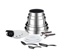 Tefal Ingenio Preference On, Batterie de cuisine 15 pièces, Acier inoxydable, Revêtement antiadhésif sûr, Induction, L9749802