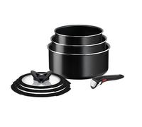 Tefal - Ingenio Batterie de cuisine avec poignée amovible - 7 pièces | Système breveté de poignée amovible - Cuisson four et frigo - Gain de place - Revêtement antiadhésif - Compatible tous feux
