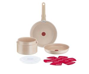 Tefal Ingenio Delight, Batterie de cuisine 11 pièces, Design empilable, Revêtement antiadhésif, Corps en aluminium 100% recyclé, Tous feux, L7839202