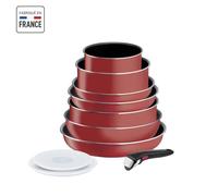 TEFAL INGENIO Easy Cook & Clean Lot 10 pièces, Poêle, Casserole, Non induction, Revêtement antiadhésif, Fabriqué en France L1529402