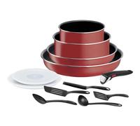 Tefal Ingenio Easy Cook & Clean Rouge Bugatti Set de 12 Pièces de Batterie de Cuisine