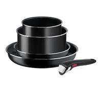 TEFAL Ingenio Easy Cook & Clean L1549043 Batterie de cuisine 5 pièces avec casseroles et poêles à frire antiadhésives Noir