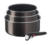 Tefal Ingenio Easy Plus, antiadhésif, casseroles 16/18/20 cm + poignée, ne convient pas à l’induction