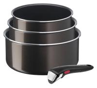 Tefal Ingenio Easy Plus Antiadhésif Casseroles 16/18/20 cm + poignée Non induction Lot 4 pièces : 3 casseroles 16/18/20 cm + poignée